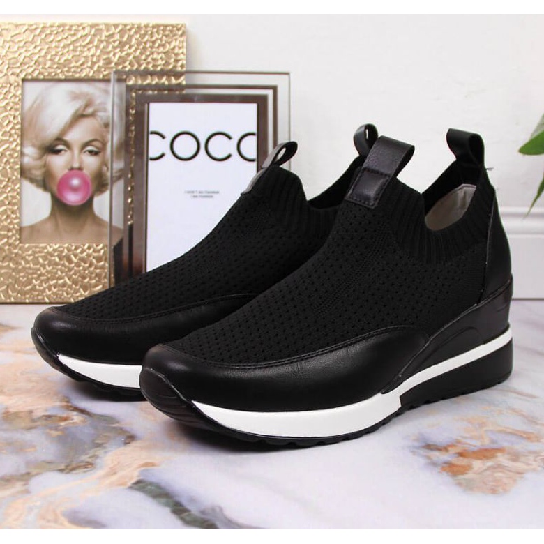 Deportivas cuña Potocki W WOL52A negro 2