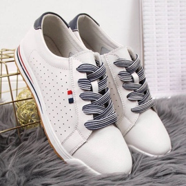 Deportivas de piel Filippo W PAW312 blanco 3