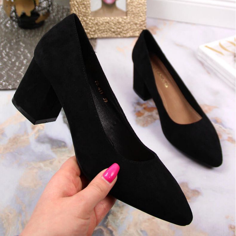 Salón tacones altos Sergio Leone W SK358A negro 1