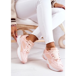 Deportivas de mujer, atadas con Hassie rosa. rosado 3