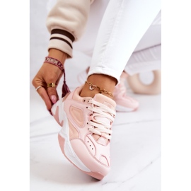 Deportivas de mujer, atadas con Hassie rosa. rosado 5