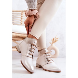 Botas Mujer Cuero Maciejka Beige claro 04744-22 2