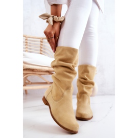 Botas altas de ante para mujer Maciejka 05057-07 Amarillo 2 Botas altas de ante para mujer Maciejka 05057-07 Amarillo 2