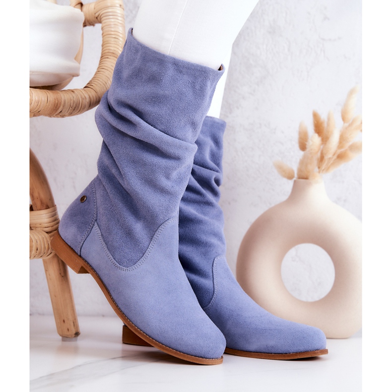 Botas Mujer Ante Maciejka 05057-06 Azul 2