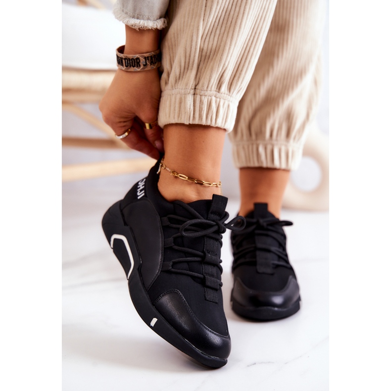 Vinceza Calzado deportivo Sneakers Slip-on Negro Marvene 1