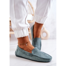 Mocasines Mujer Ante Menta Morreno verde 3