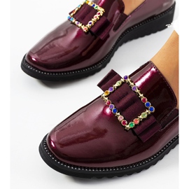 Zapatos Kalma lacados burdeos rojo 1