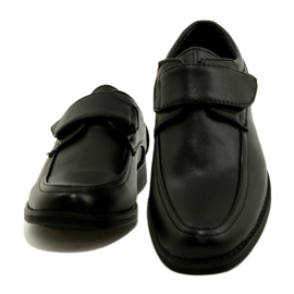 American Club Inserto de cuero zapatos para niños para velcro kom37/22 negros 6