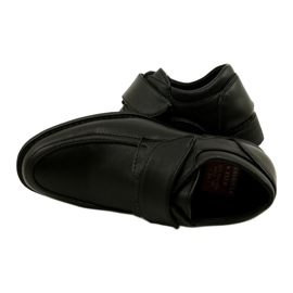 American Club Inserto de cuero zapatos para niños para velcro kom37/22 negros 5