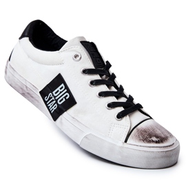 Zapatillas de Hombre Big Star JJ174248 Zapatillas Blancas y Negras blanco 8