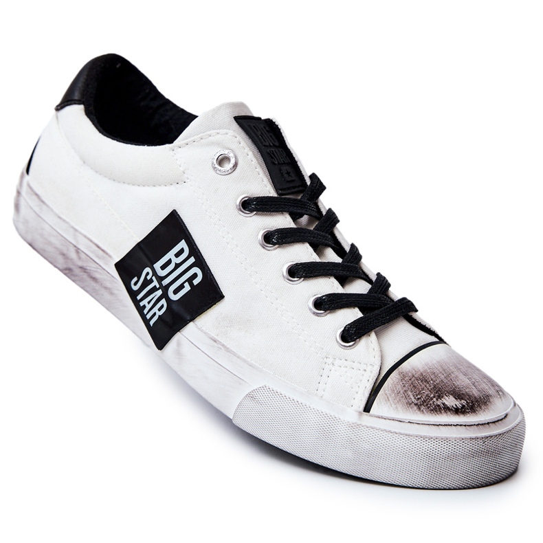 Zapatillas de Hombre Big Star JJ174248 Zapatillas Blancas y Negras blanco 1