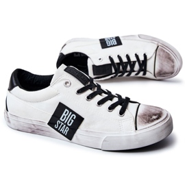 Zapatillas de Hombre Big Star JJ174248 Zapatillas Blancas y Negras blanco 6