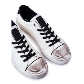 Zapatillas de Hombre Big Star JJ174248 Zapatillas Blancas y Negras blanco 4