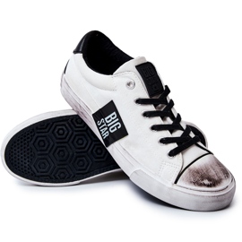 Zapatillas de Hombre Big Star JJ174248 Zapatillas Blancas y Negras blanco 5