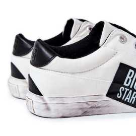 Zapatillas de Hombre Big Star JJ174248 Zapatillas Blancas y Negras blanco 3