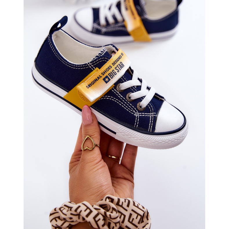 Deportivas Bajas Infantiles Big Star JJ374072 Azul Marino 1