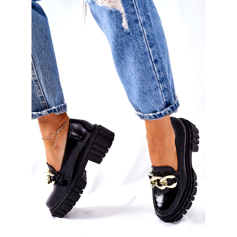 Mocasines Mujer Mocasines Piel Negro Laura Messi 2339 3