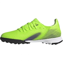 Botas de fútbol adidas X Ghosted.3 Tf Jr EG8216 multicolor verde 2