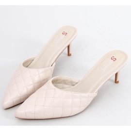 Zapatilla tacón acolchado Gloria Beige 2