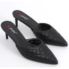 Stilettos acolchados Gloria Negro 2