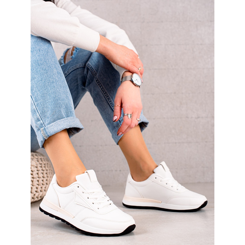 TRENDI Zapatos deportivos blancos 1