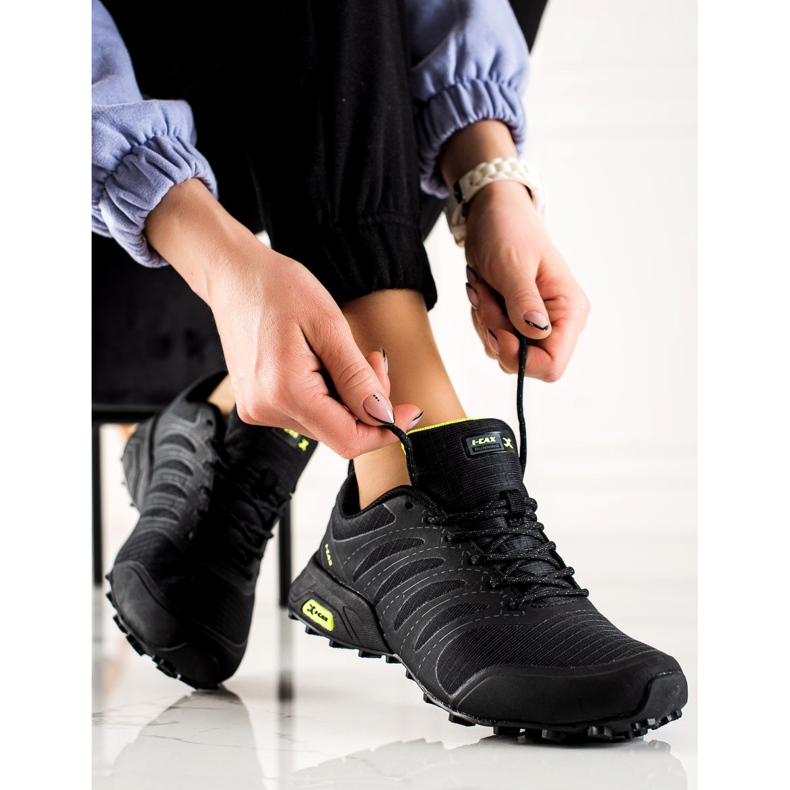 TRENDI Zapatos de trekking cómodos negro 1 TRENDI Zapatos de trekking cómodos negro 1