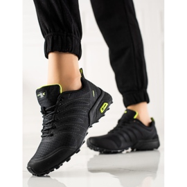 TRENDI Zapatos de trekking cómodos negro 2