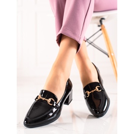 Zapatos tacón lacados VINCEZA negro 1