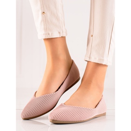 Bailarinas VINCEZA a rayas rosa 1