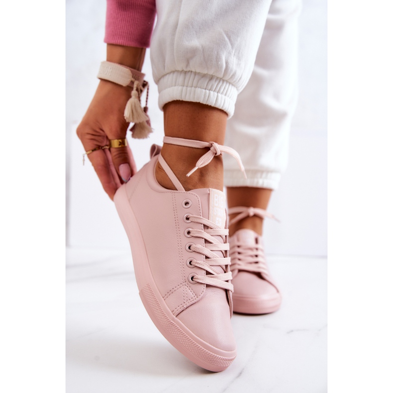 Sneakers Mujer Piel Big Star JJ274071 Rosa Claro rosado 1