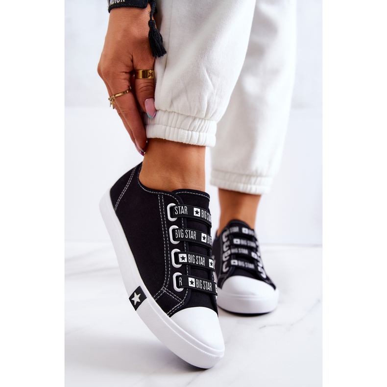 Sneakers Mujer Con Puños Big Star HH274098 Negro 1