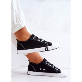 Sneakers Mujer Con Puños Big Star HH274098 Negro 6