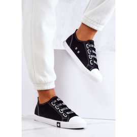 Sneakers Mujer Con Puños Big Star HH274098 Negro 3