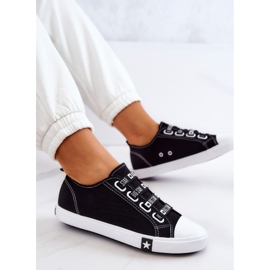 Sneakers Mujer Con Puños Big Star HH274098 Negro 7