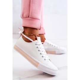 PS1 Deportivas Mujer Piel Blanco-Beige Mikayla 3