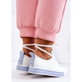 Deportivas Mujer Piel Blanco y Azul Mikayla 4