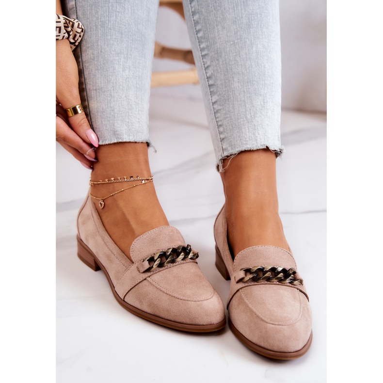 Vinceza Mocasines brogue de ante beige Yasmin 1 Vinceza Mocasines brogue de ante beige Yasmin 1