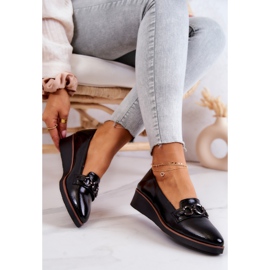 Vinceza Zapatos Cuña Charol Melodías Negras negro 6