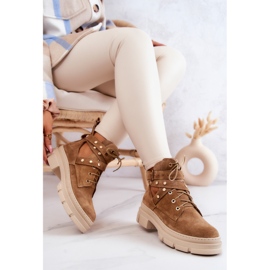 FILIPCZYK Botas Mujer Ante Con Recortes Camel Everly marrón 7