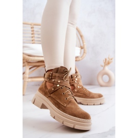 FILIPCZYK Botas Mujer Ante Con Recortes Camel Everly marrón 3