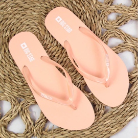 Chanclas de playa Big Star W JJ274A386 nude rosado 3