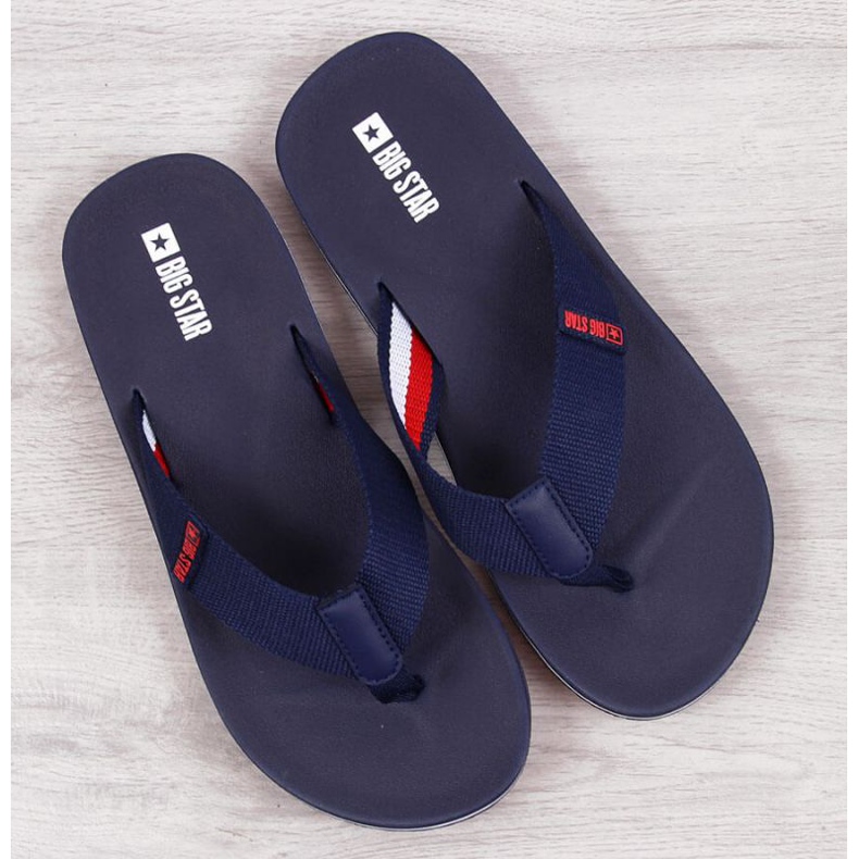 Chanclas piscina Big Star M JJ174518 azul marino 1