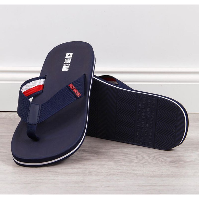 Chanclas piscina Big Star M JJ174518 azul marino 2
