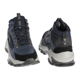 Big Star Trekking Zapatos M II174204 negro azul marino gris 3