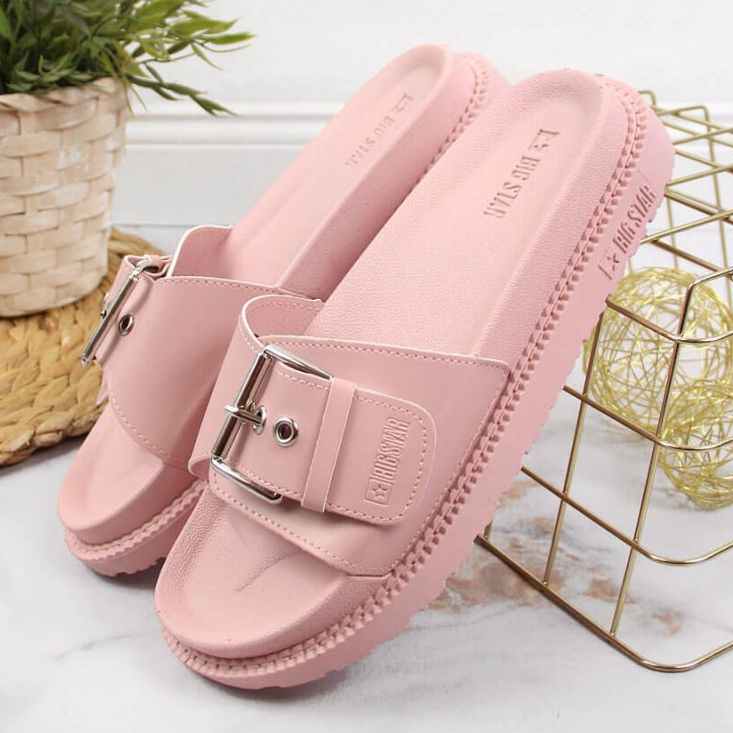 Big Star JJ274A308 chanclas con plataforma, rosa rosado 2