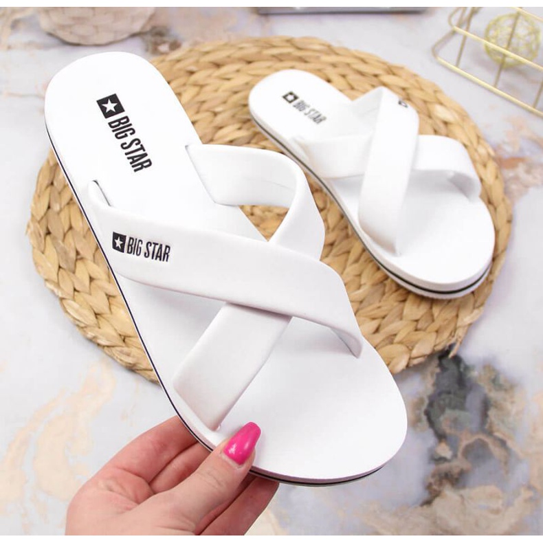 Chanclas de piscina Big Star W JJ274A339 blanco 1