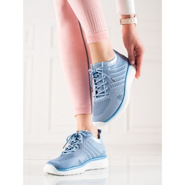 TRENDI Calzado deportivo con cordones azul 1