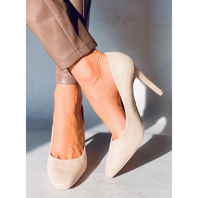 Zapatos de tacón de mujer Editta Beige 1