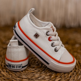 Zapatillas bajas clásicas para niños Big Star HH374089 Blanco 5