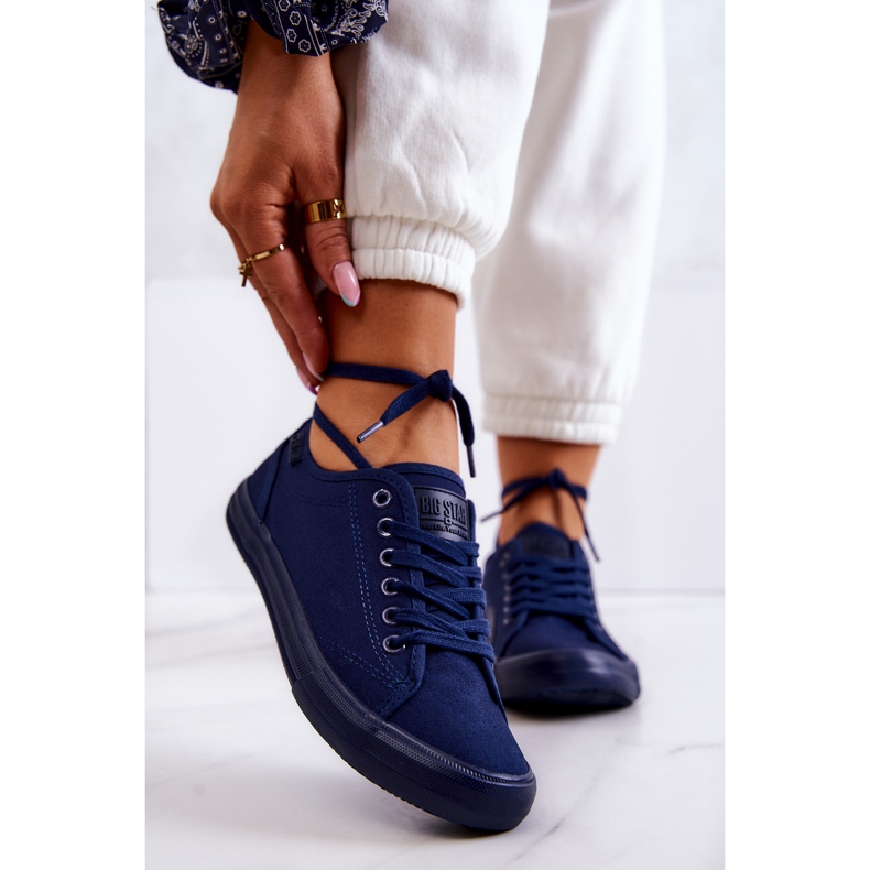 Sneakers Mujer Low Big Star JJ274067 Azul Marino 1